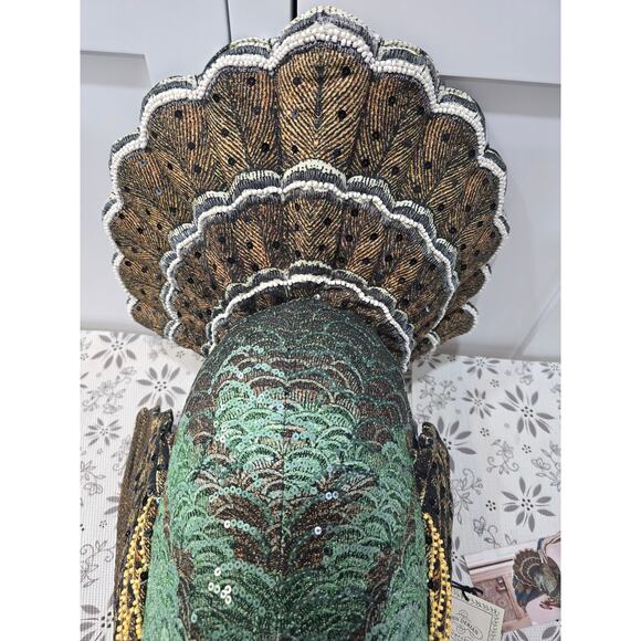 NWT John Derian for Target Beaded Turkey Decorative Pillow - Picture 8 of 14